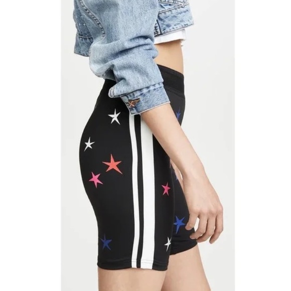 Pam & Gela Pants - Pam and Gela Star Print Biker Shorts Size M